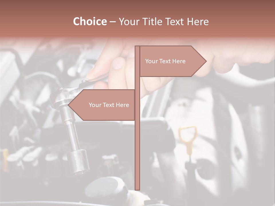 Repairing Mechanic Gasoline PowerPoint Template