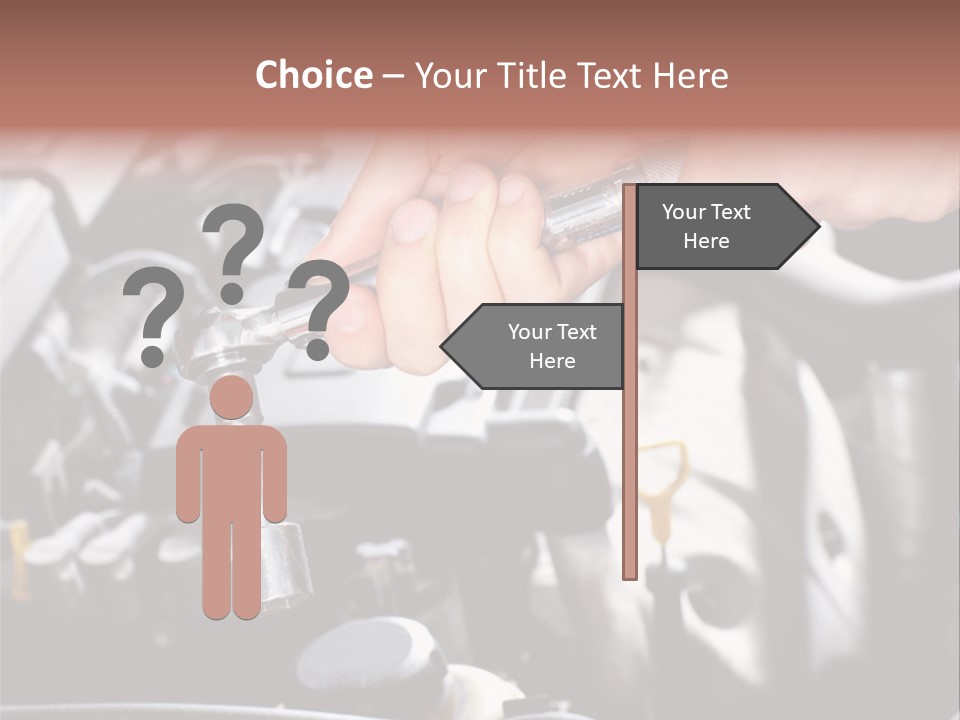 Repairing Mechanic Gasoline PowerPoint Template