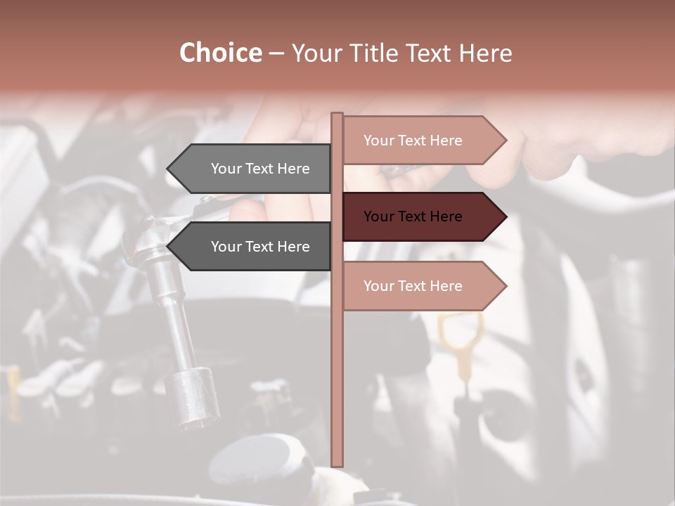 Repairing Mechanic Gasoline PowerPoint Template