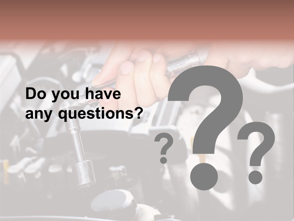 Repairing Mechanic Gasoline PowerPoint Template