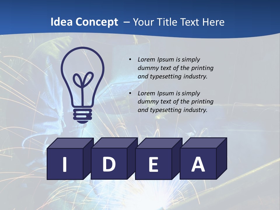Craftsman Welding Manufacture PowerPoint Template
