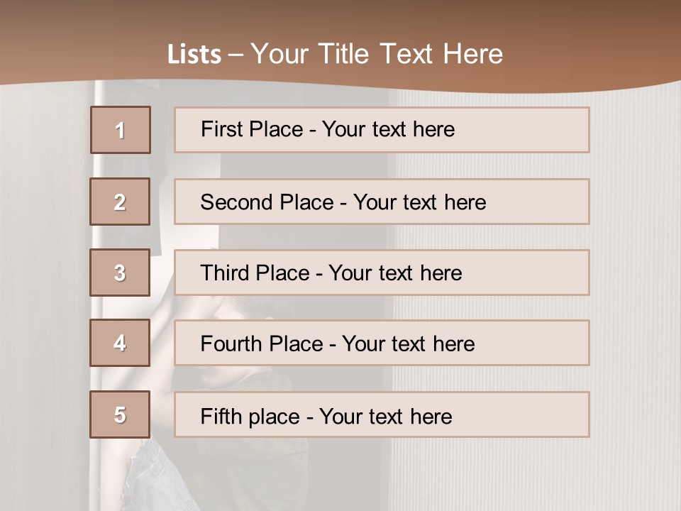 One Child Alone PowerPoint Template