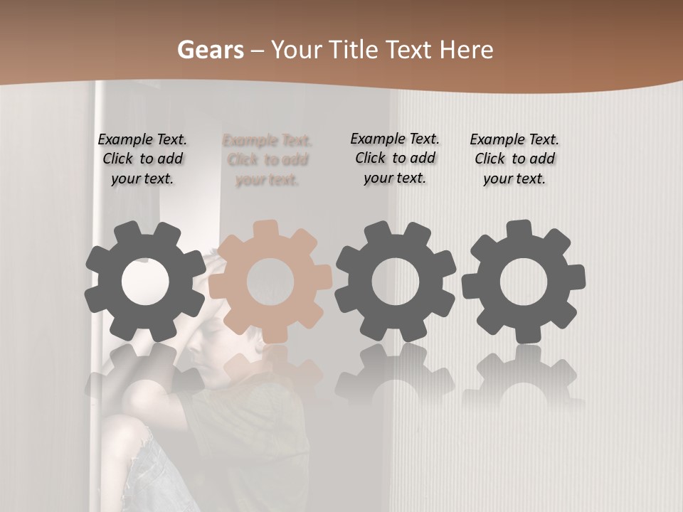 One Child Alone PowerPoint Template