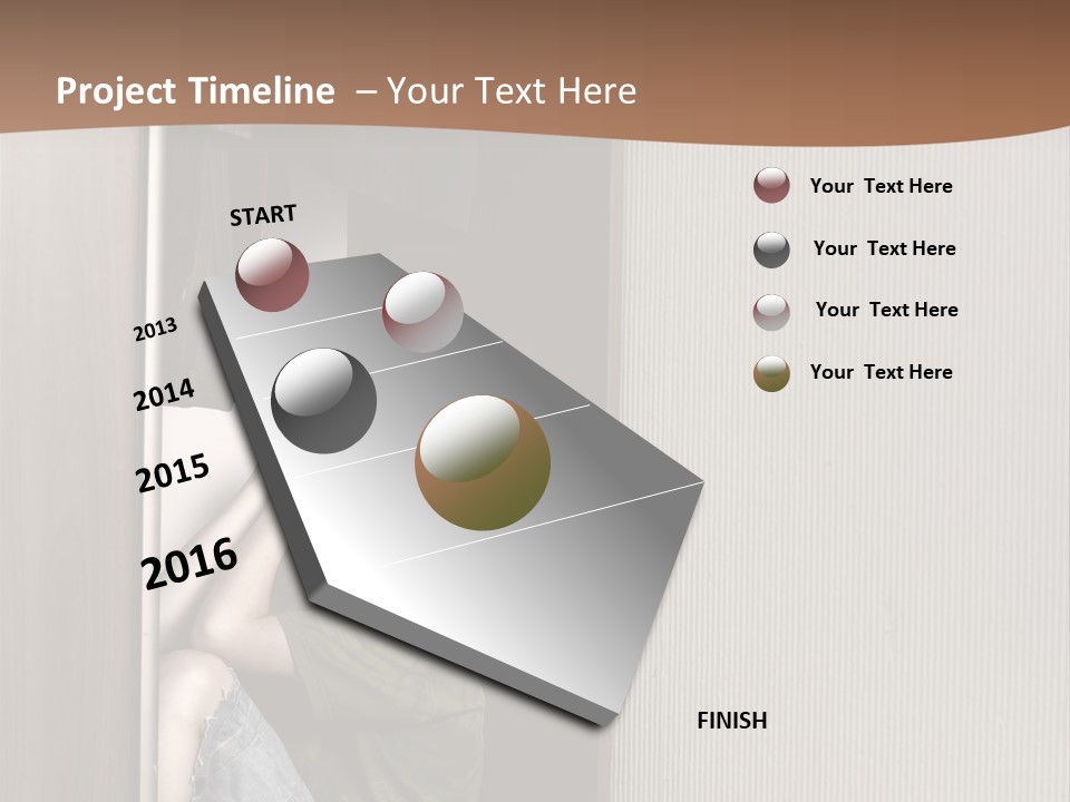 One Child Alone PowerPoint Template