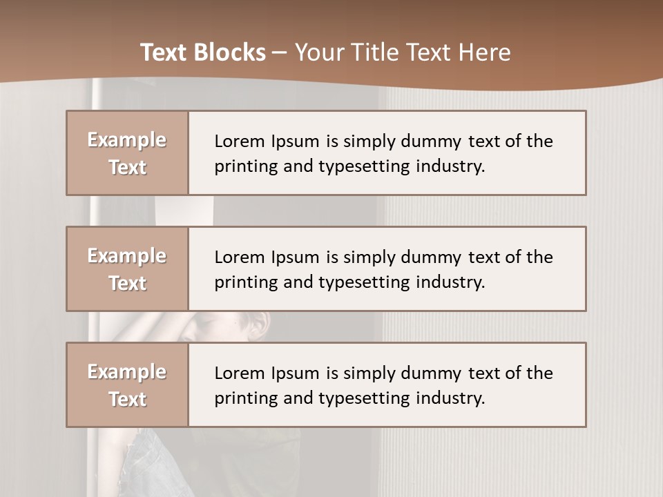 One Child Alone PowerPoint Template