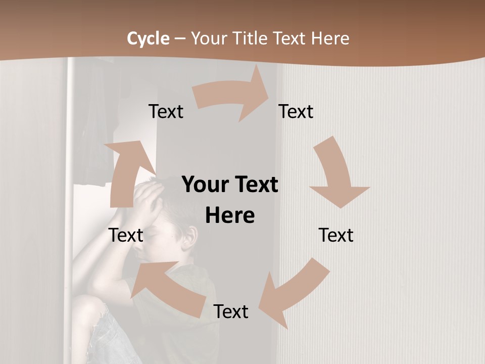 One Child Alone PowerPoint Template