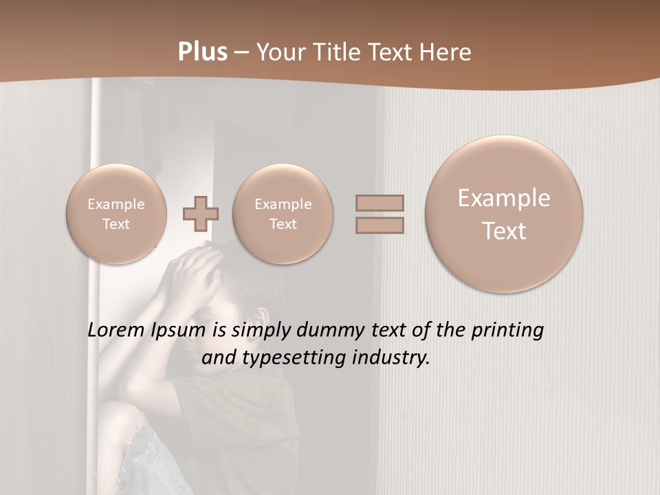 One Child Alone PowerPoint Template