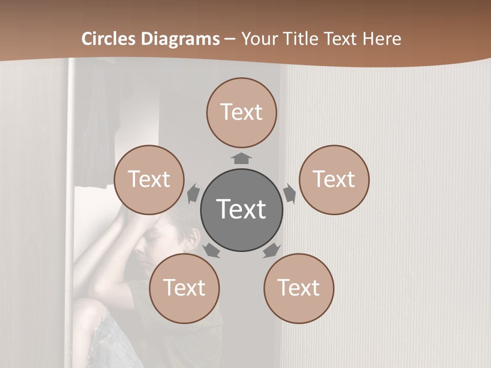 One Child Alone PowerPoint Template