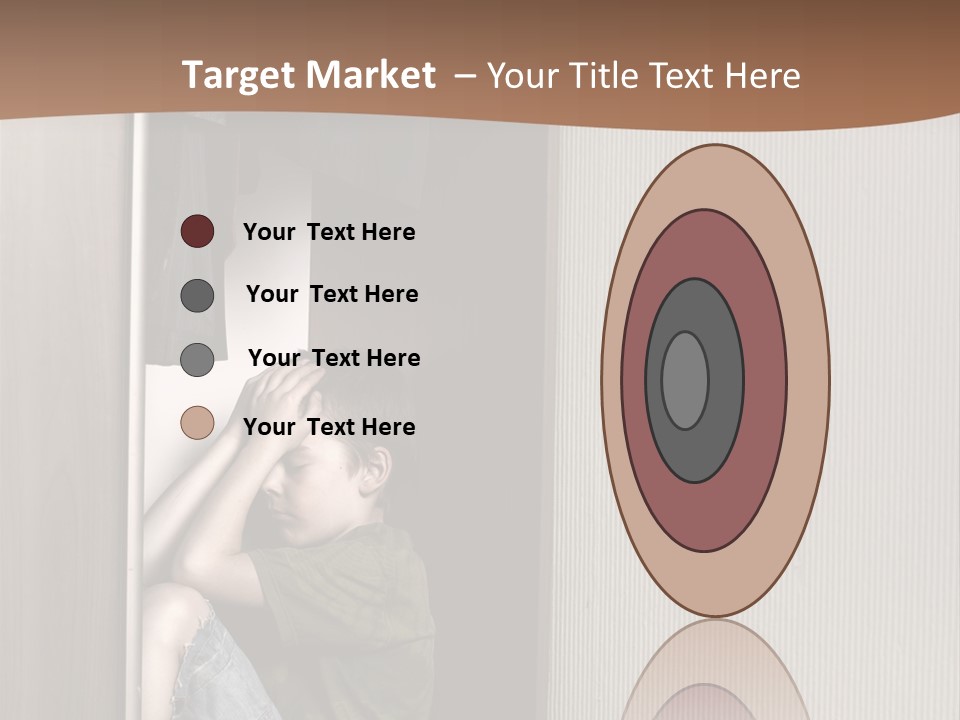 One Child Alone PowerPoint Template