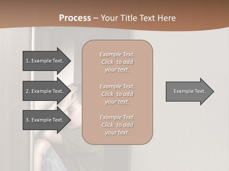 One Child Alone PowerPoint Template