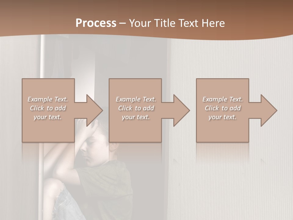 One Child Alone PowerPoint Template