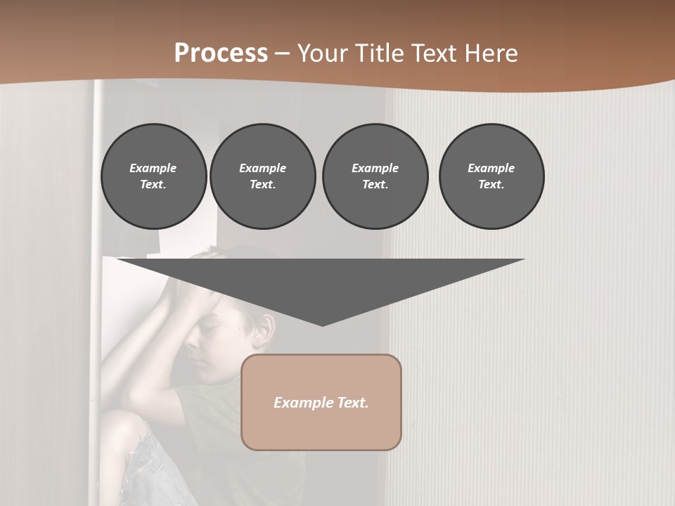 One Child Alone PowerPoint Template