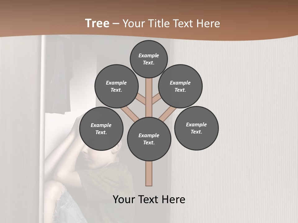 One Child Alone PowerPoint Template