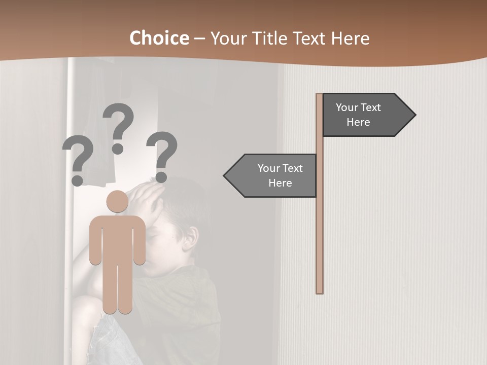 One Child Alone PowerPoint Template