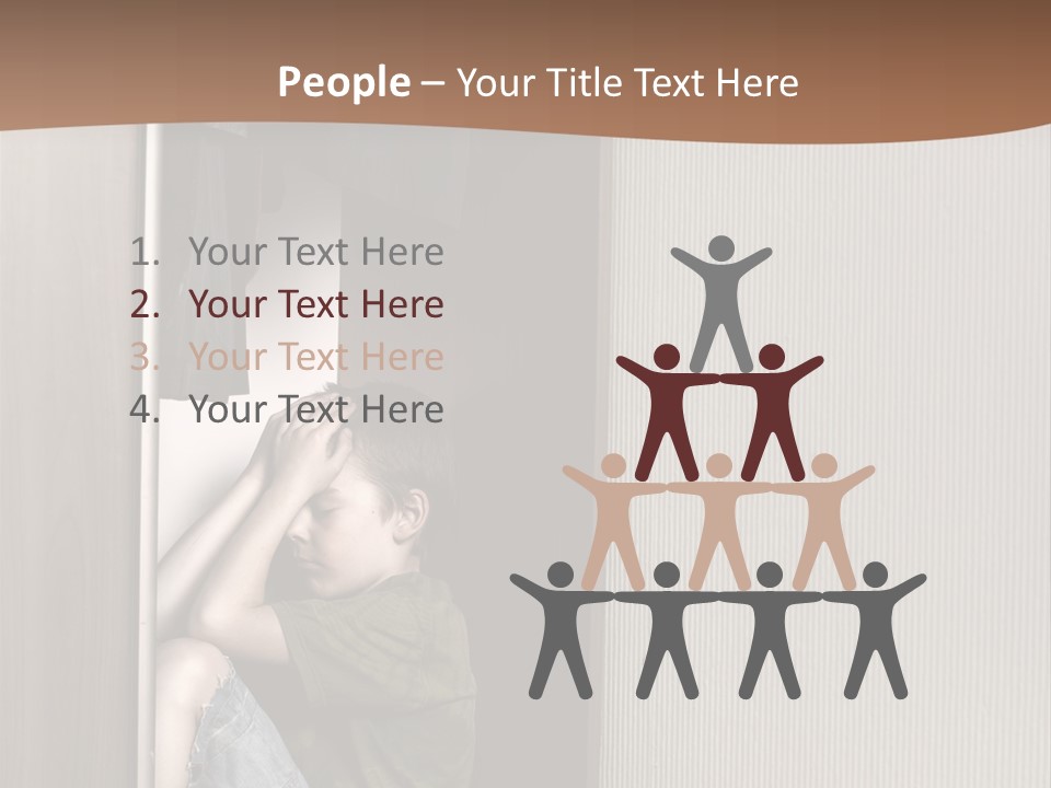 One Child Alone PowerPoint Template