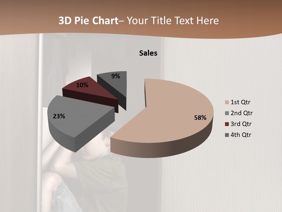 One Child Alone PowerPoint Template