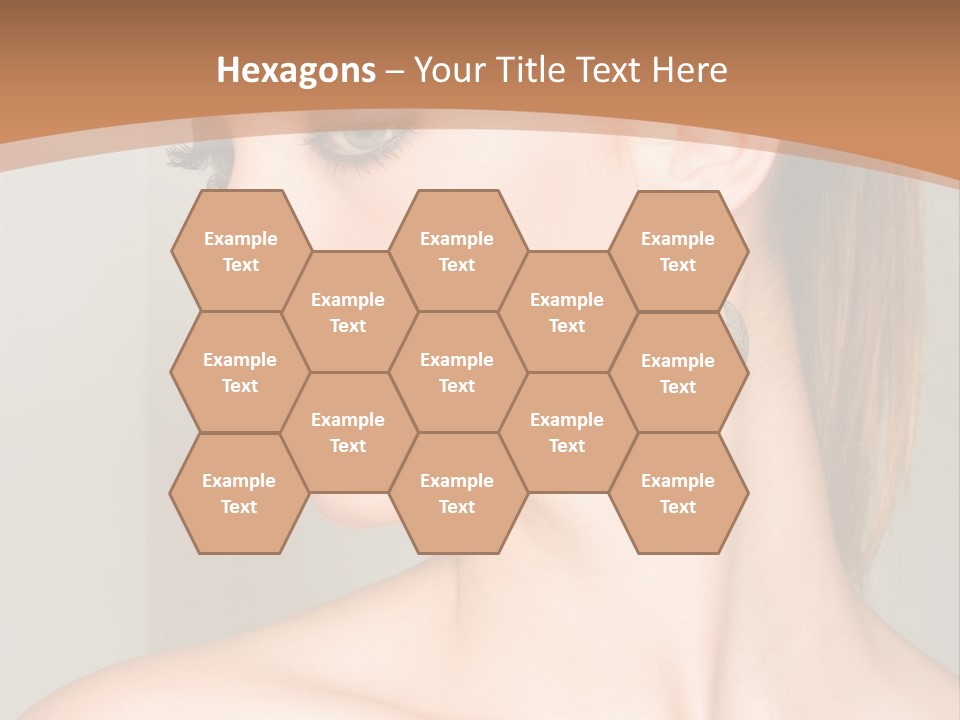 A Beautiful Woman With Red Lipstick And Earrings Powerpoint Template PowerPoint Template