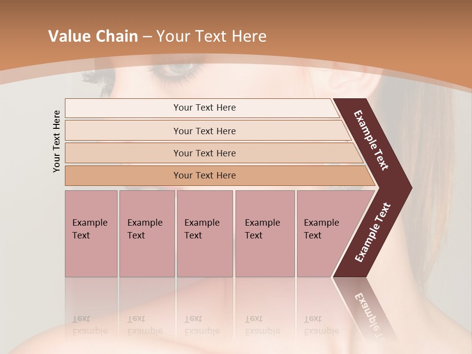 A Beautiful Woman With Red Lipstick And Earrings Powerpoint Template PowerPoint Template