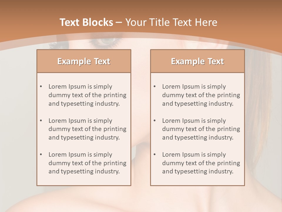 A Beautiful Woman With Red Lipstick And Earrings Powerpoint Template PowerPoint Template