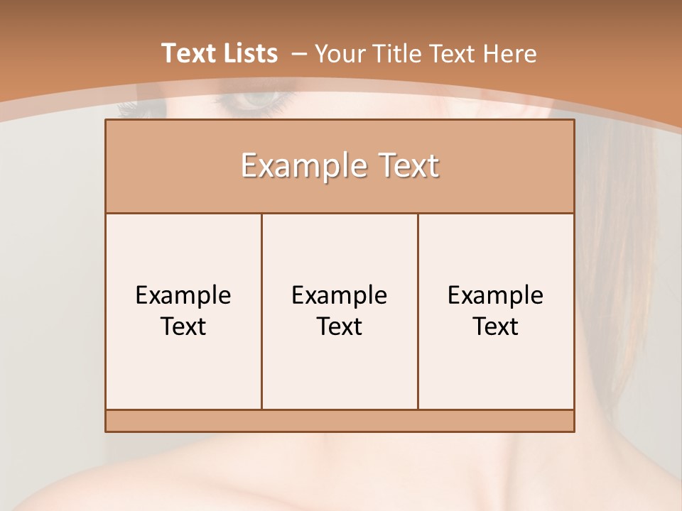 A Beautiful Woman With Red Lipstick And Earrings Powerpoint Template PowerPoint Template