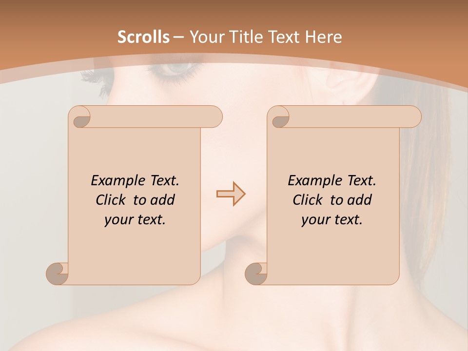 A Beautiful Woman With Red Lipstick And Earrings Powerpoint Template PowerPoint Template