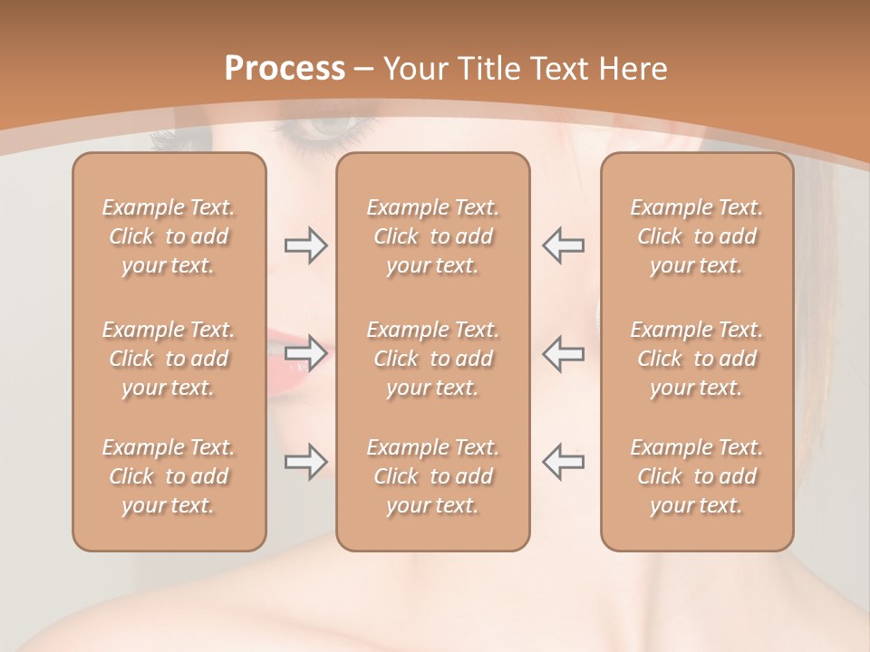 A Beautiful Woman With Red Lipstick And Earrings Powerpoint Template PowerPoint Template