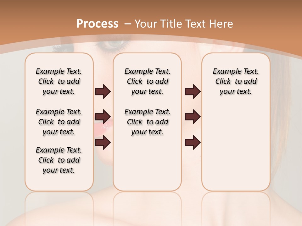 A Beautiful Woman With Red Lipstick And Earrings Powerpoint Template PowerPoint Template