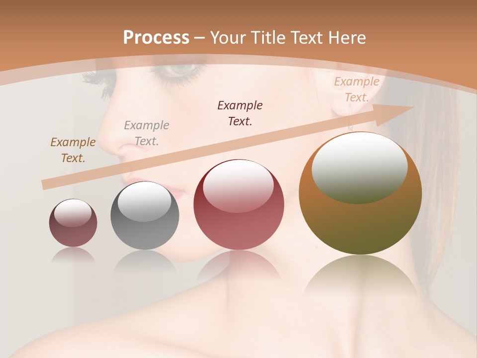 A Beautiful Woman With Red Lipstick And Earrings Powerpoint Template PowerPoint Template