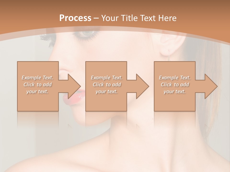 A Beautiful Woman With Red Lipstick And Earrings Powerpoint Template PowerPoint Template