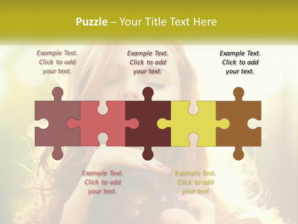 Portrait View Human PowerPoint Template