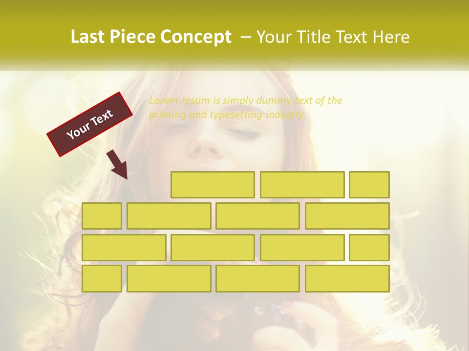 Portrait View Human PowerPoint Template