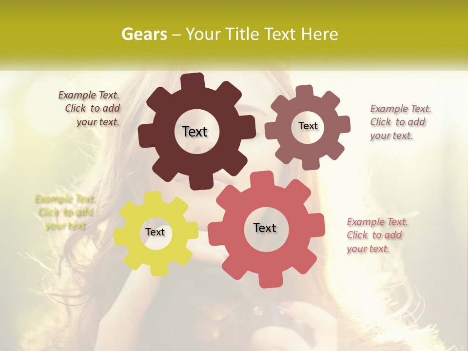 Portrait View Human PowerPoint Template