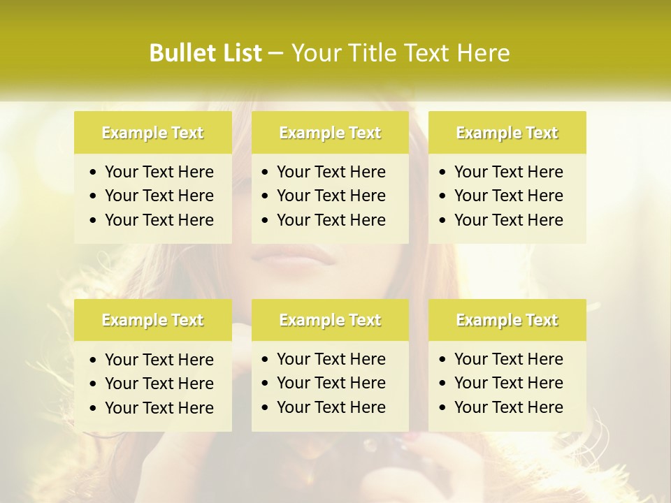 Portrait View Human PowerPoint Template