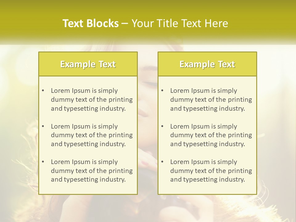 Portrait View Human PowerPoint Template