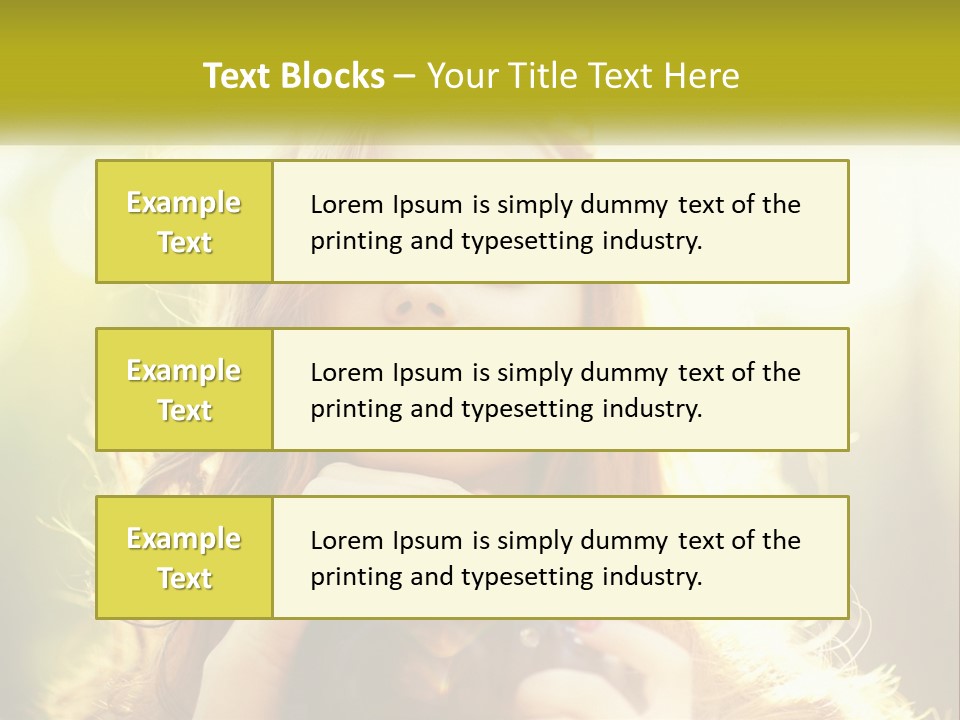 Portrait View Human PowerPoint Template