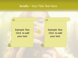 Portrait View Human PowerPoint Template