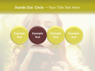 Portrait View Human PowerPoint Template