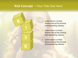 Portrait View Human PowerPoint Template