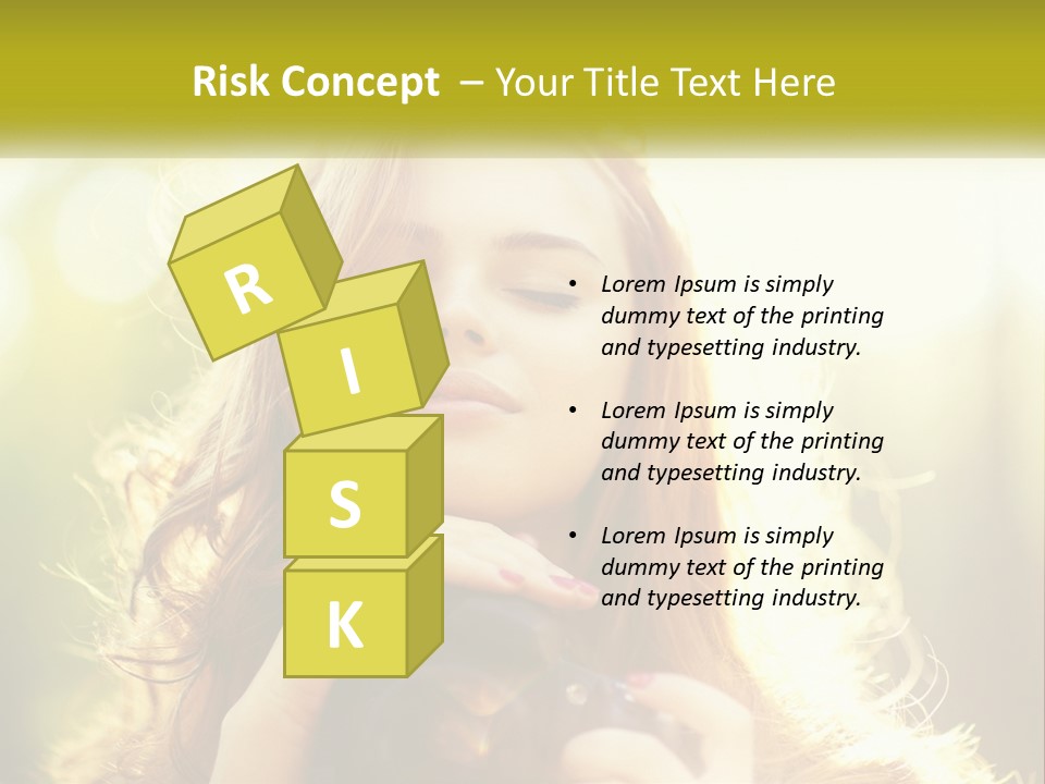 Portrait View Human PowerPoint Template