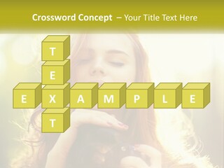 Portrait View Human PowerPoint Template