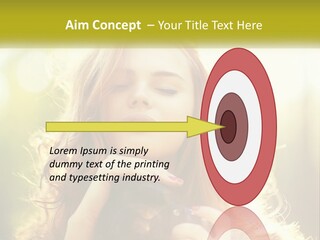 Portrait View Human PowerPoint Template