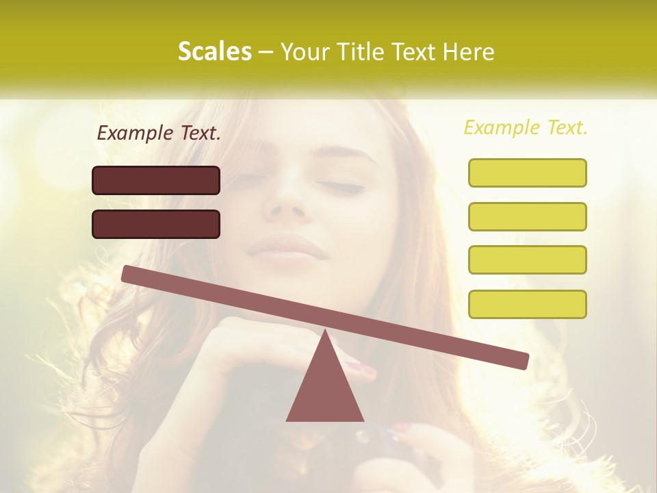 Portrait View Human PowerPoint Template