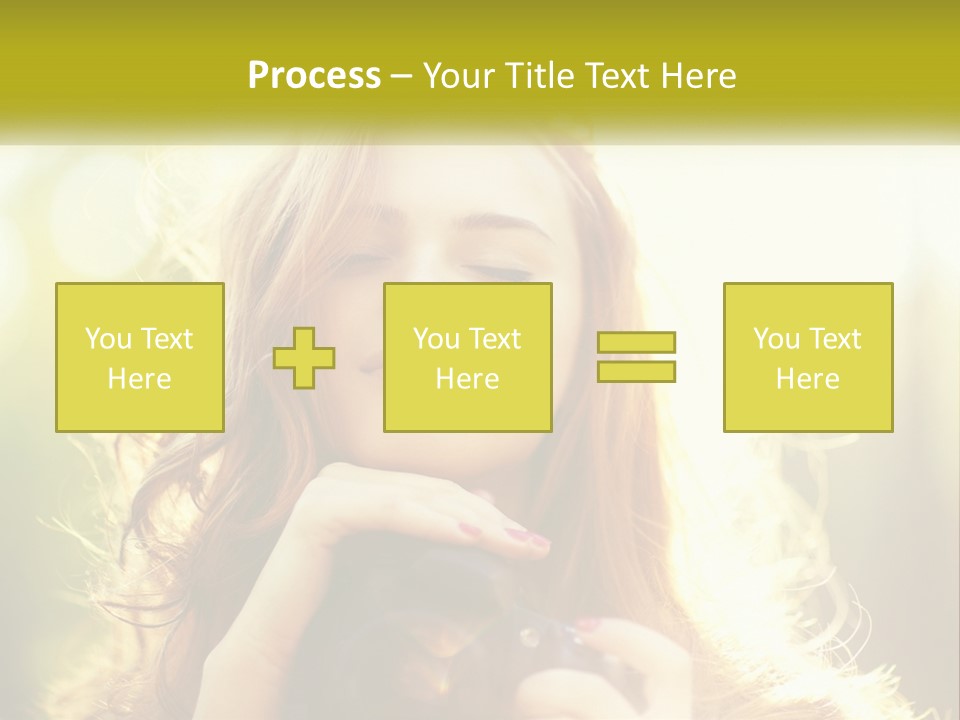 Portrait View Human PowerPoint Template
