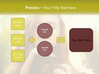 Portrait View Human PowerPoint Template