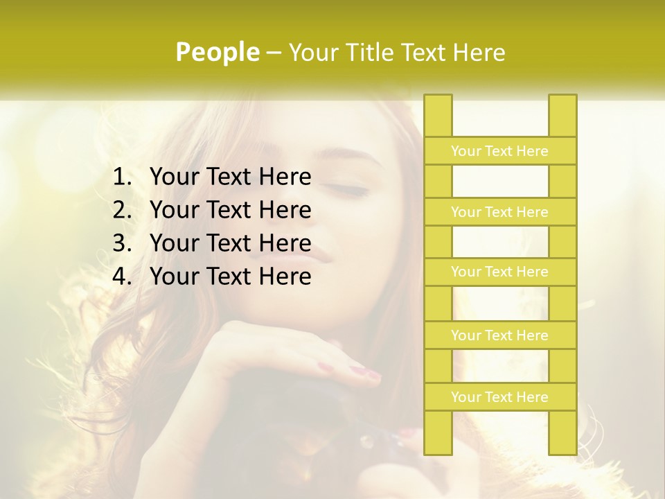Portrait View Human PowerPoint Template