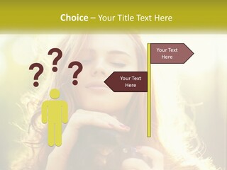 Portrait View Human PowerPoint Template