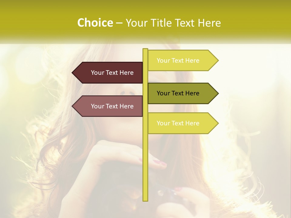 Portrait View Human PowerPoint Template