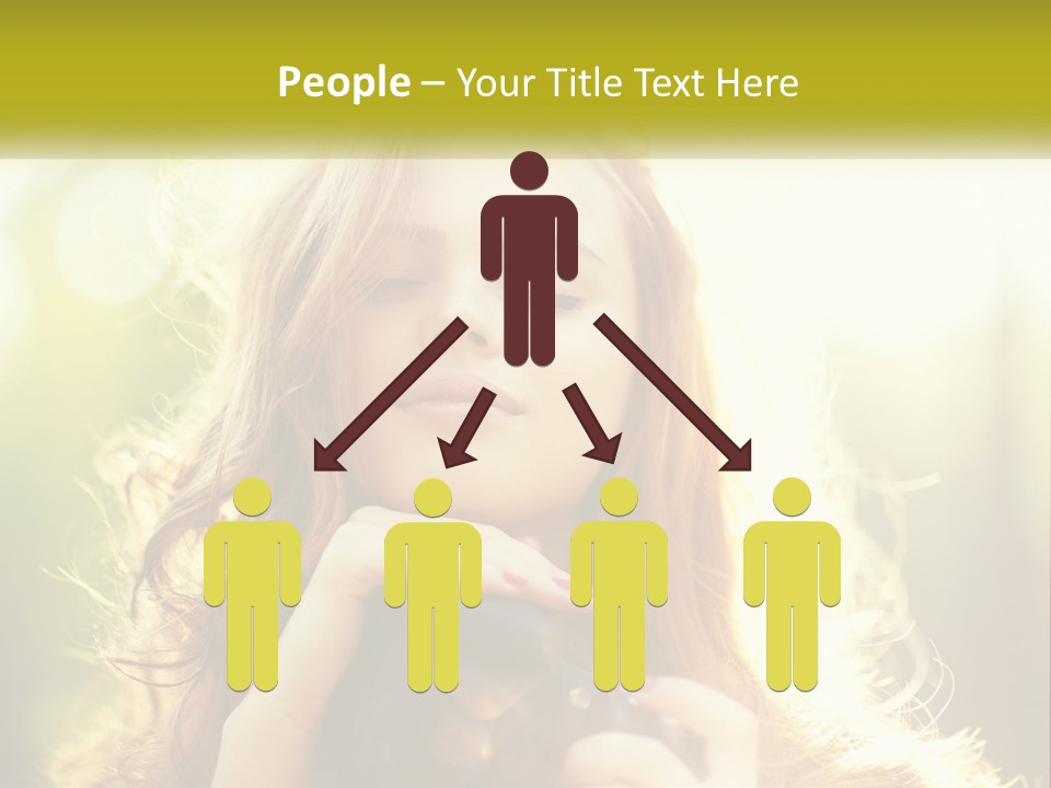 Portrait View Human PowerPoint Template