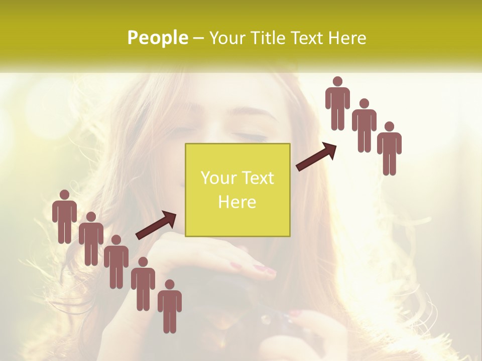 Portrait View Human PowerPoint Template