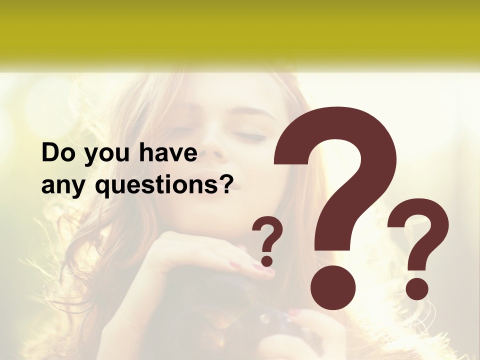 Portrait View Human PowerPoint Template